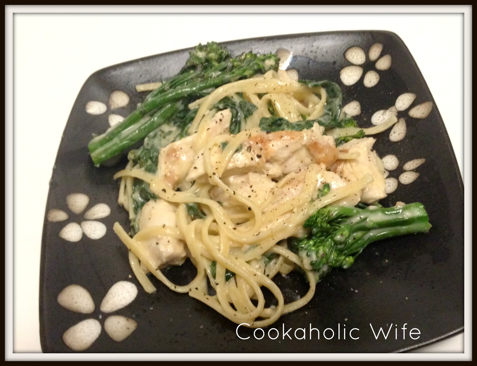 Cookaholic Wife Grilled Chicken Florentine Pasta with Broccolini