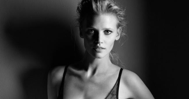 Lara Stone oozes glamour and sensuality in new Calvin Klein