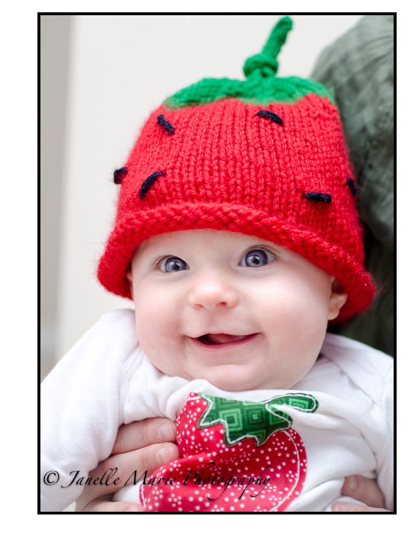 Strawberry Knit Hat