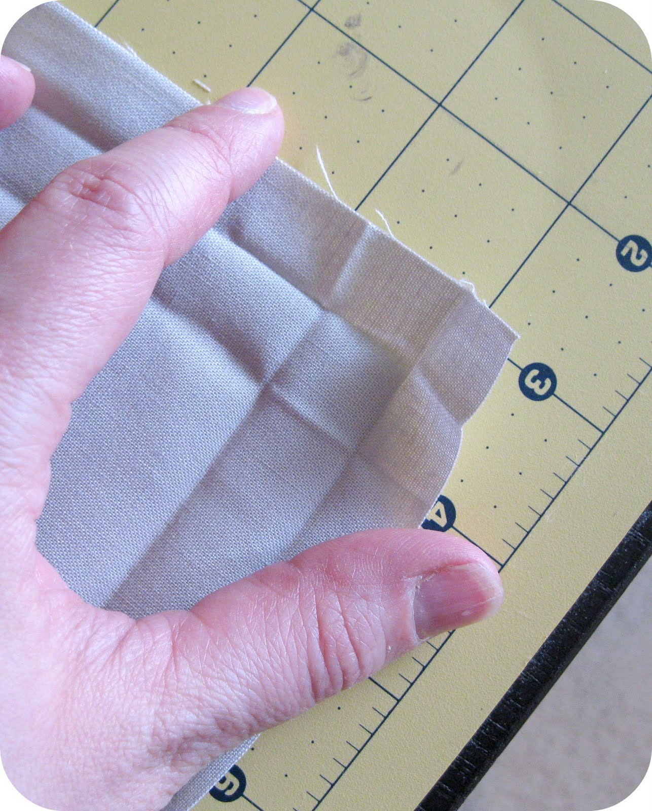 How to sew a mitred corner without a trim Country living downunder