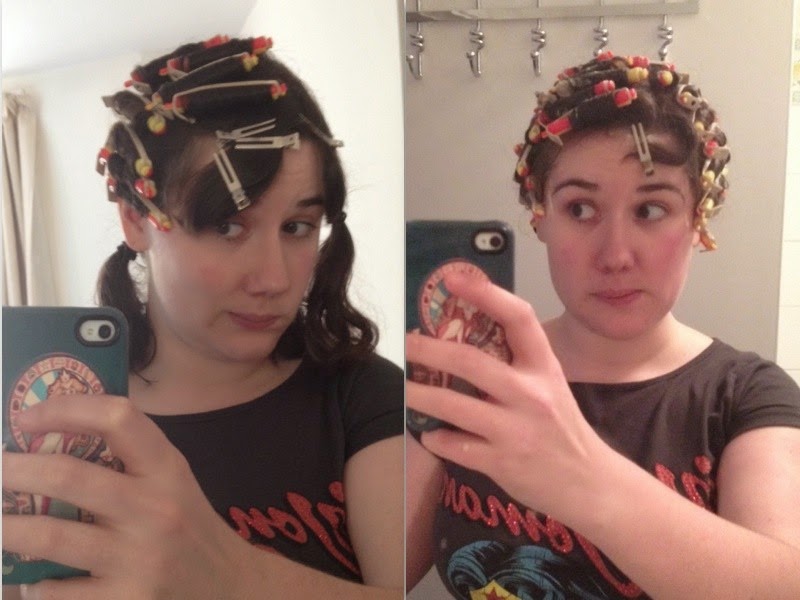 Fancy Dresscapades Doing a Pinup home perm