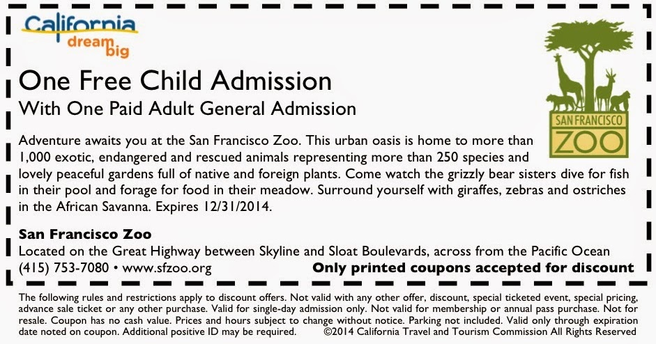 Discount coupons for riverbank zoo