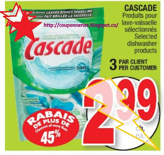 cascades circulaires coupons paquet cpn