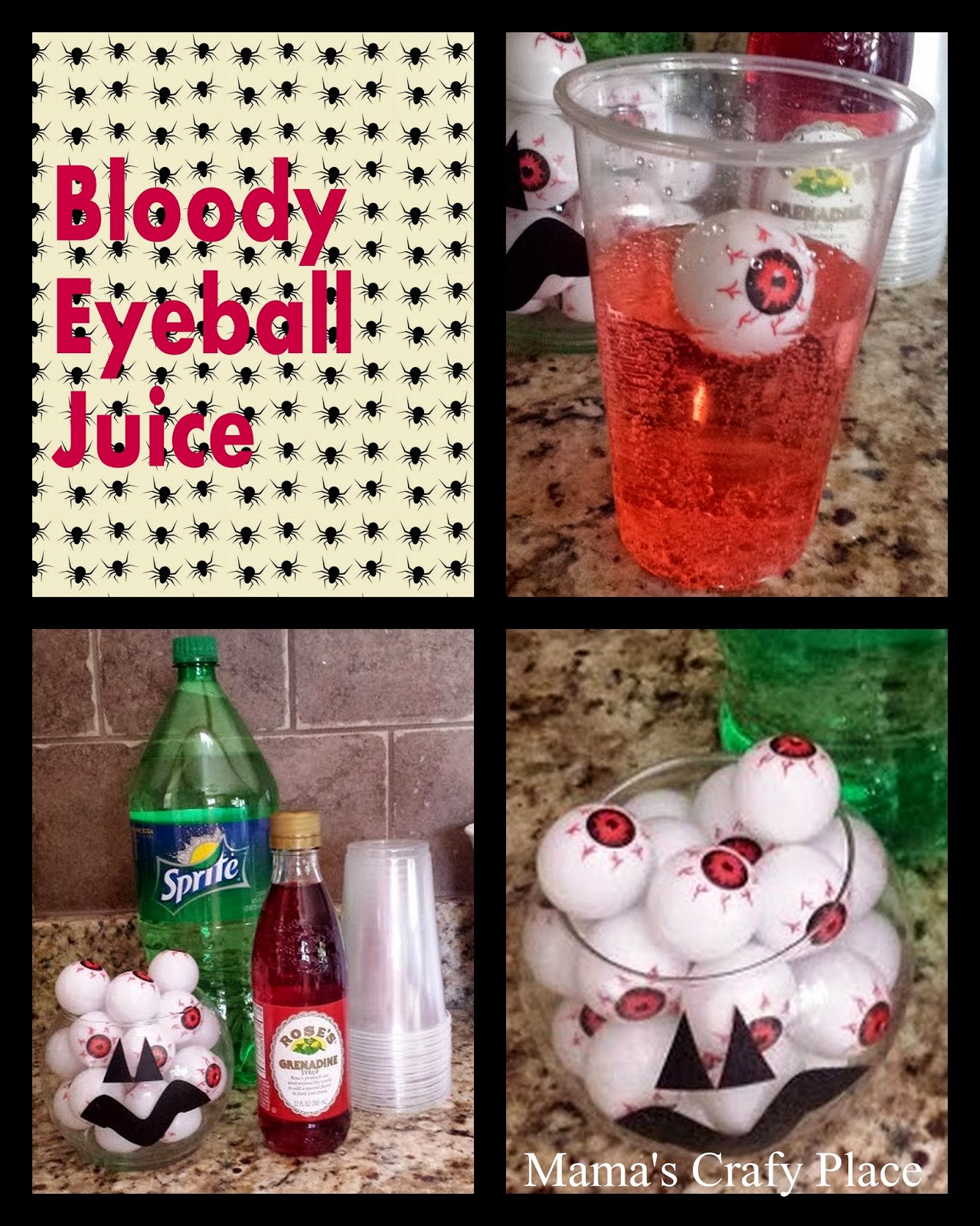 Mama's Crafts Halloween Drink Bloody Eyeball Juice