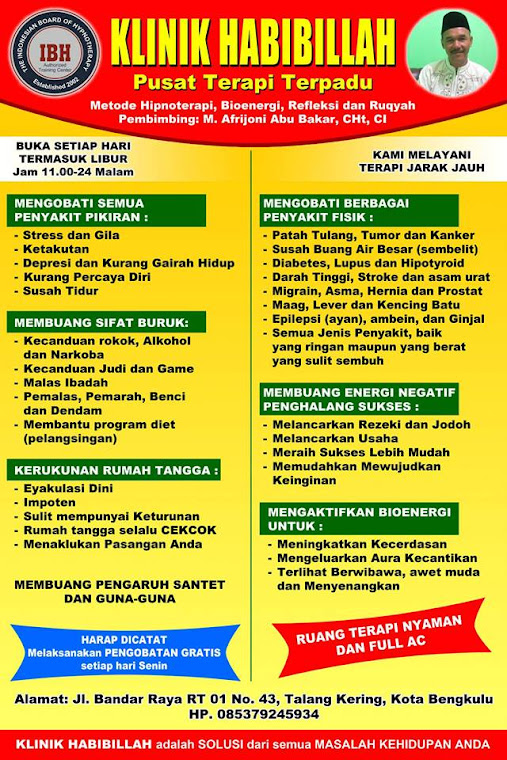 KLINIK HIPNOTERAPI BENGKULU