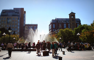 Gente en Washington Square Park