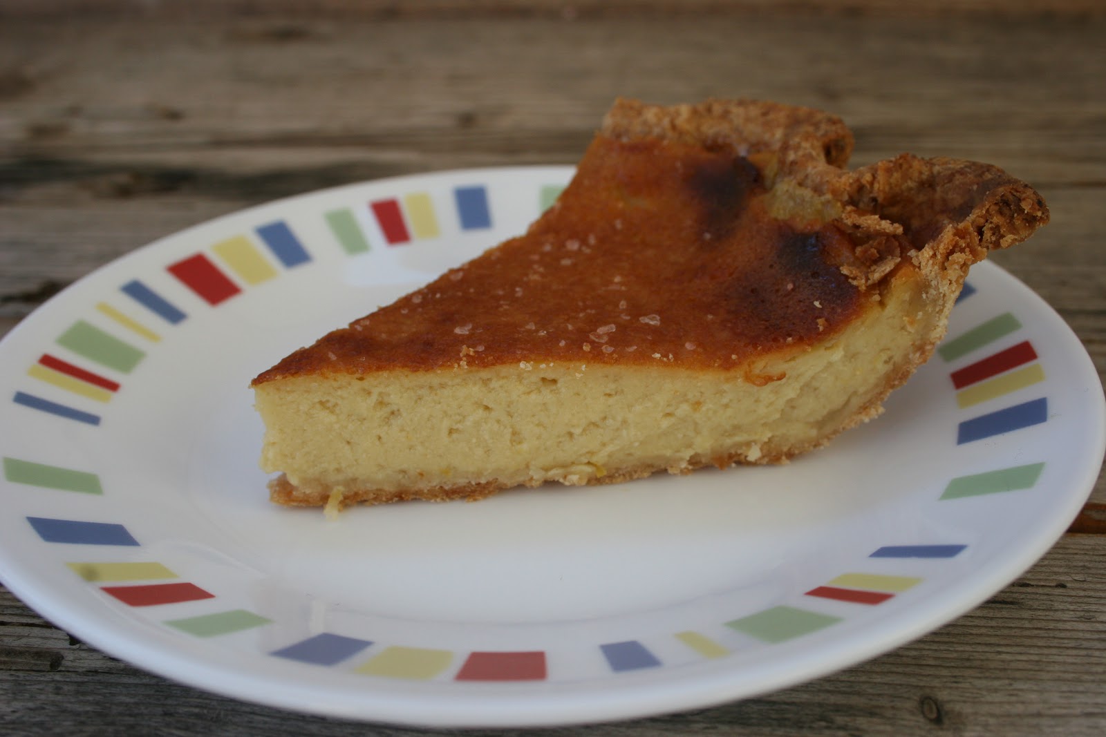 Nothing in the House Maple Bourbon Buttermilk Pie with Apple Syrup