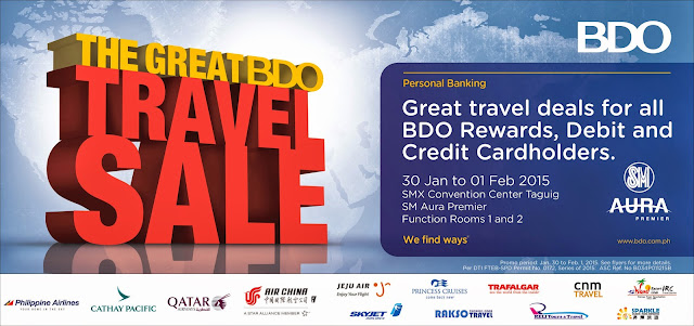 The Great BDO Travel Sale 2015 Philippines