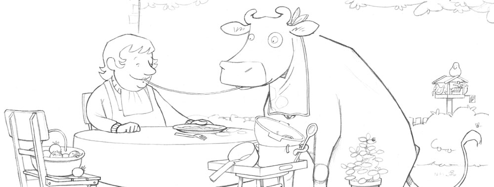 Illustration Alexander Steffensmeier Lieselotte goes Pappe