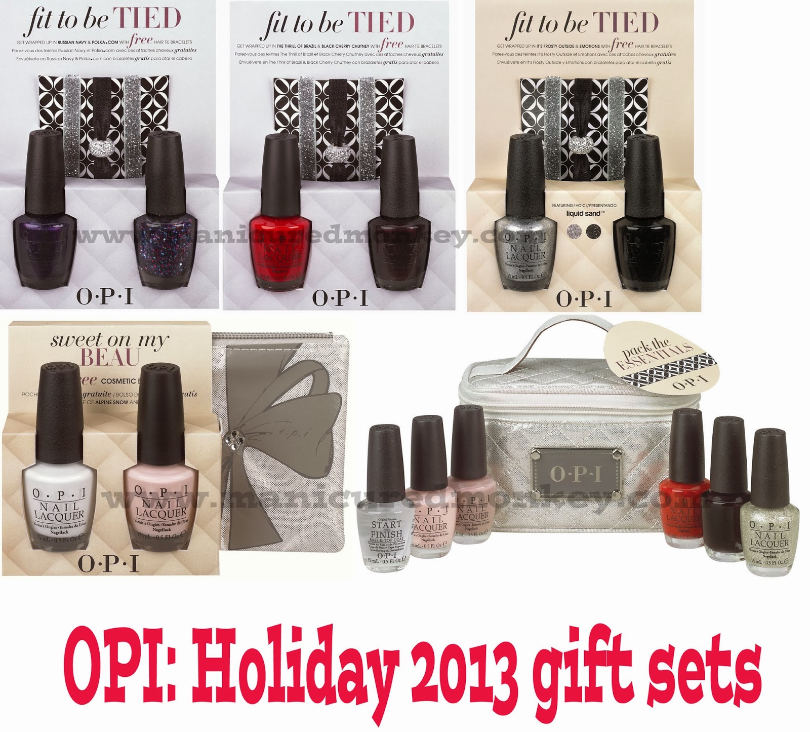 The Manicured Monkey OPI Gift Sets for 2013