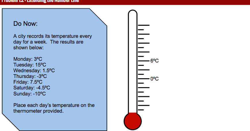 Math Matters: 1.2 and 1.3 - Using a Number Line