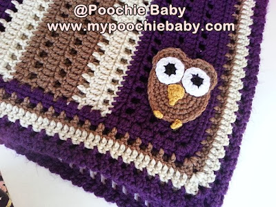 purple owl blanket crochet owl blanket pattern