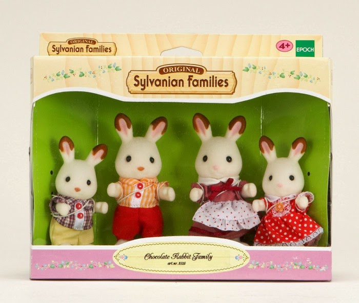 Libros y Juguetes 1deMagiaxfa TOYS SYLVANIAN FAMILIES 3125 Familia Conejo Chocolate