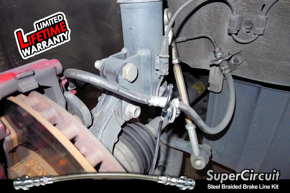 SUPERCIRCUIT Steel Braided Brake Lines Hyundai Sonata (YF) Steel Braided Brake Line Kit
