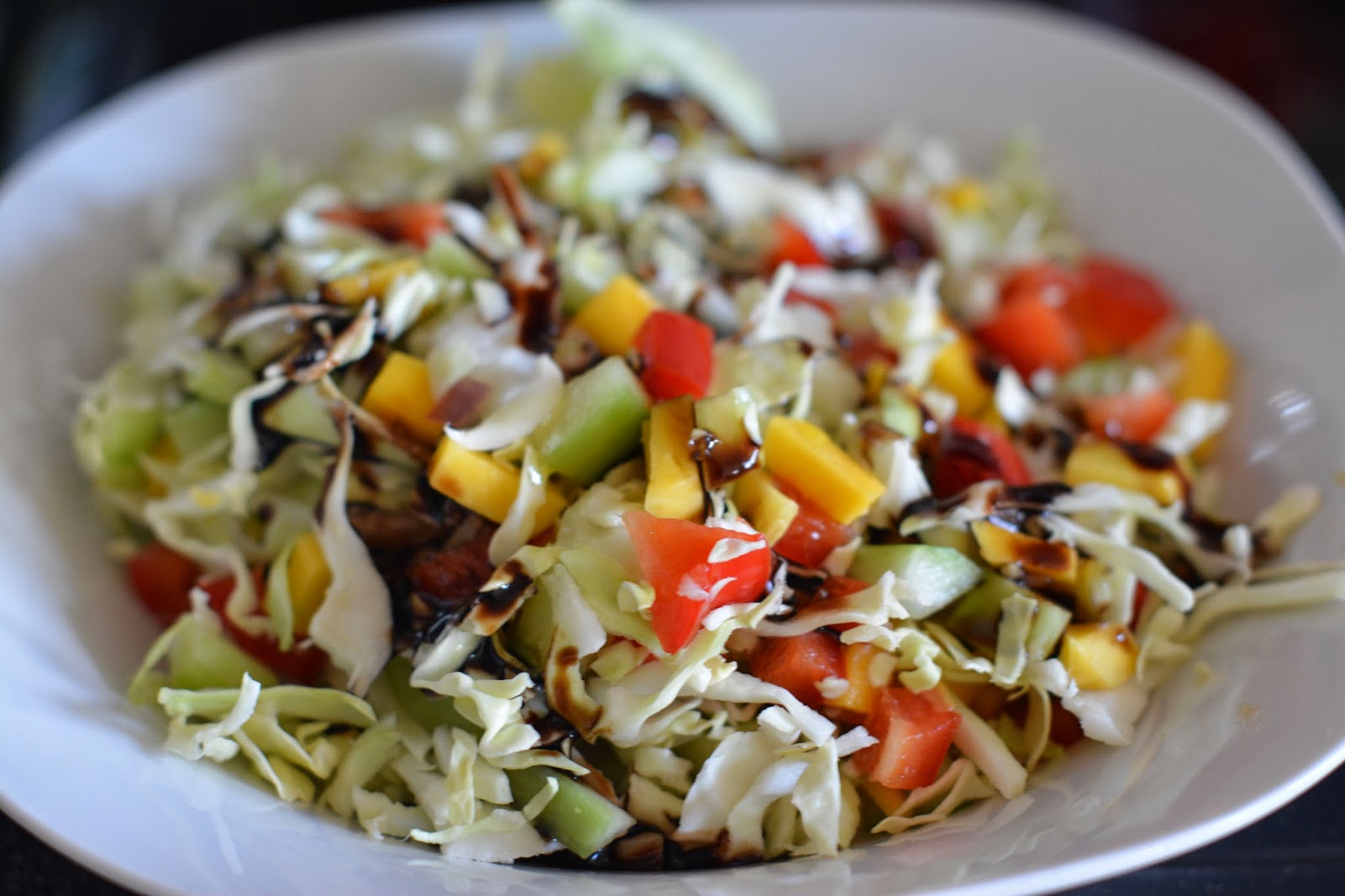 Mom, What's For Dinner? Quinoa Mango Cabbage Salad