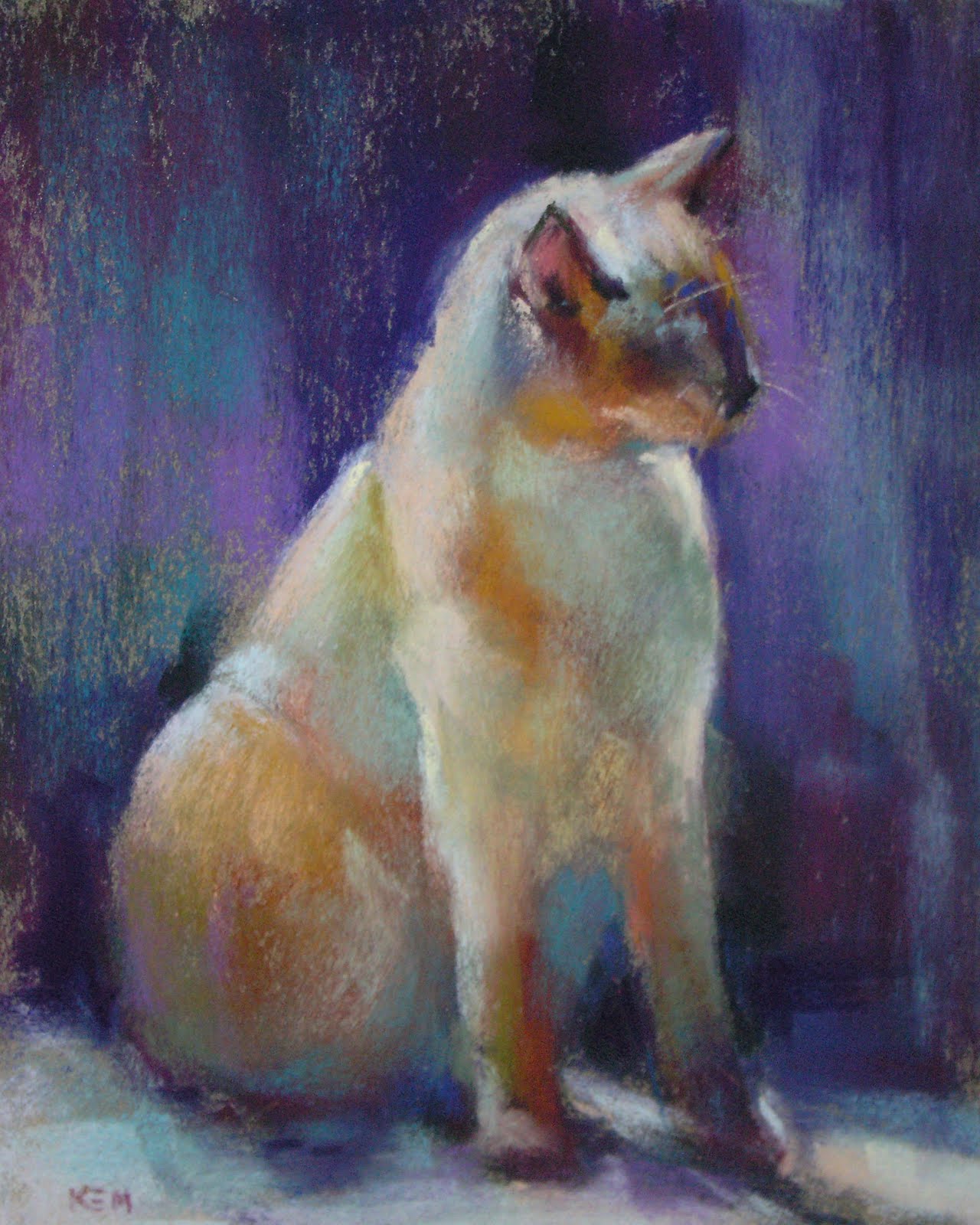 Painting My World Maya The Seal Point Siamese Cat