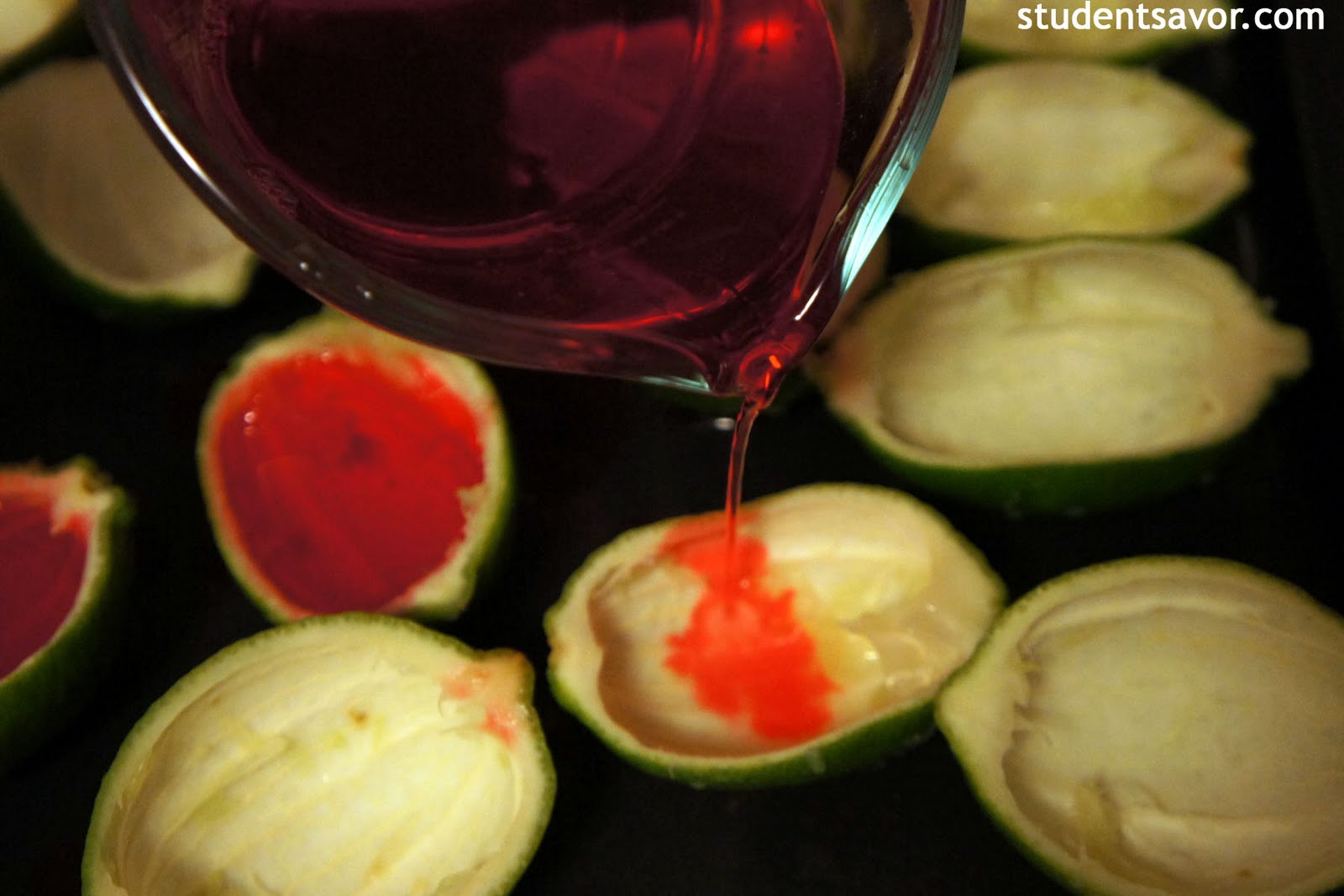 STUDENT SAVOR Raspberry Lime Jello Wedges