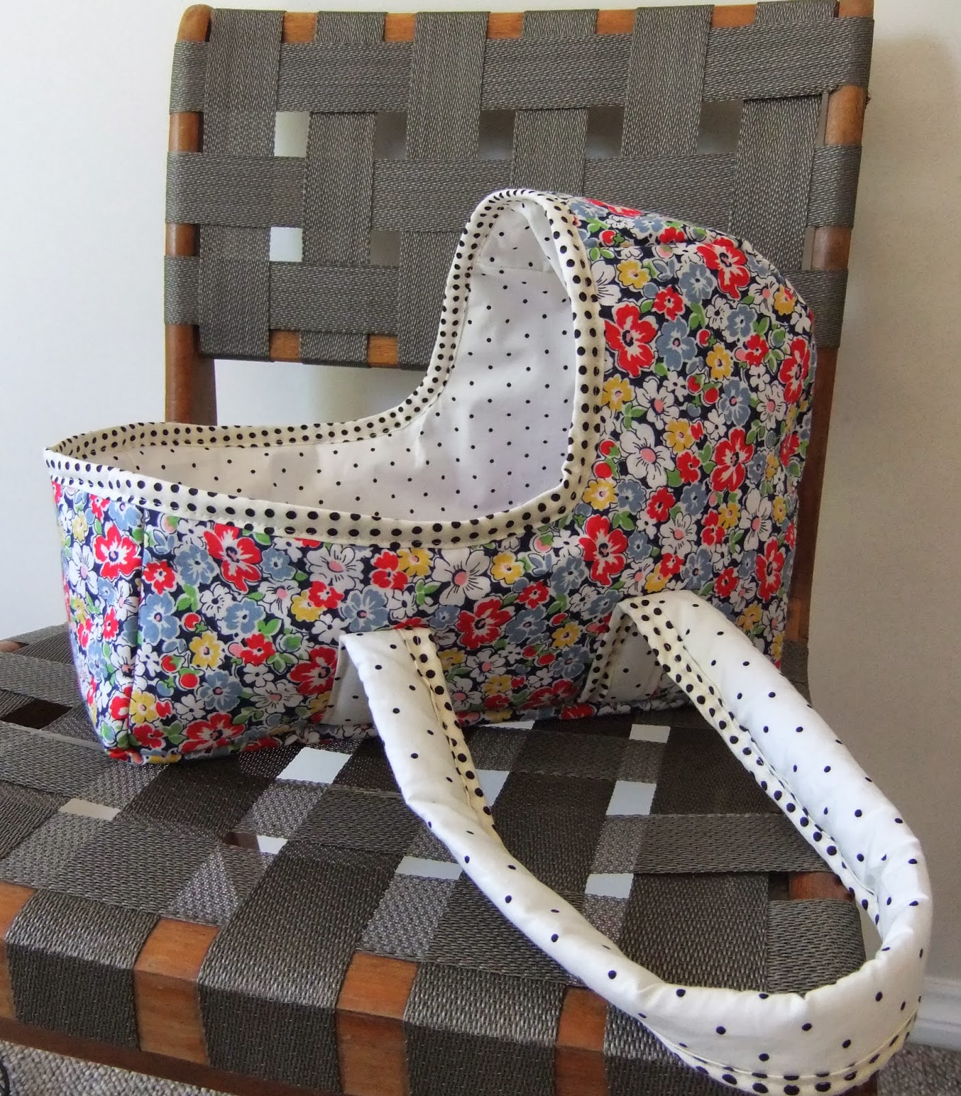 I Love Buttons By Emma Baby Doll Basket