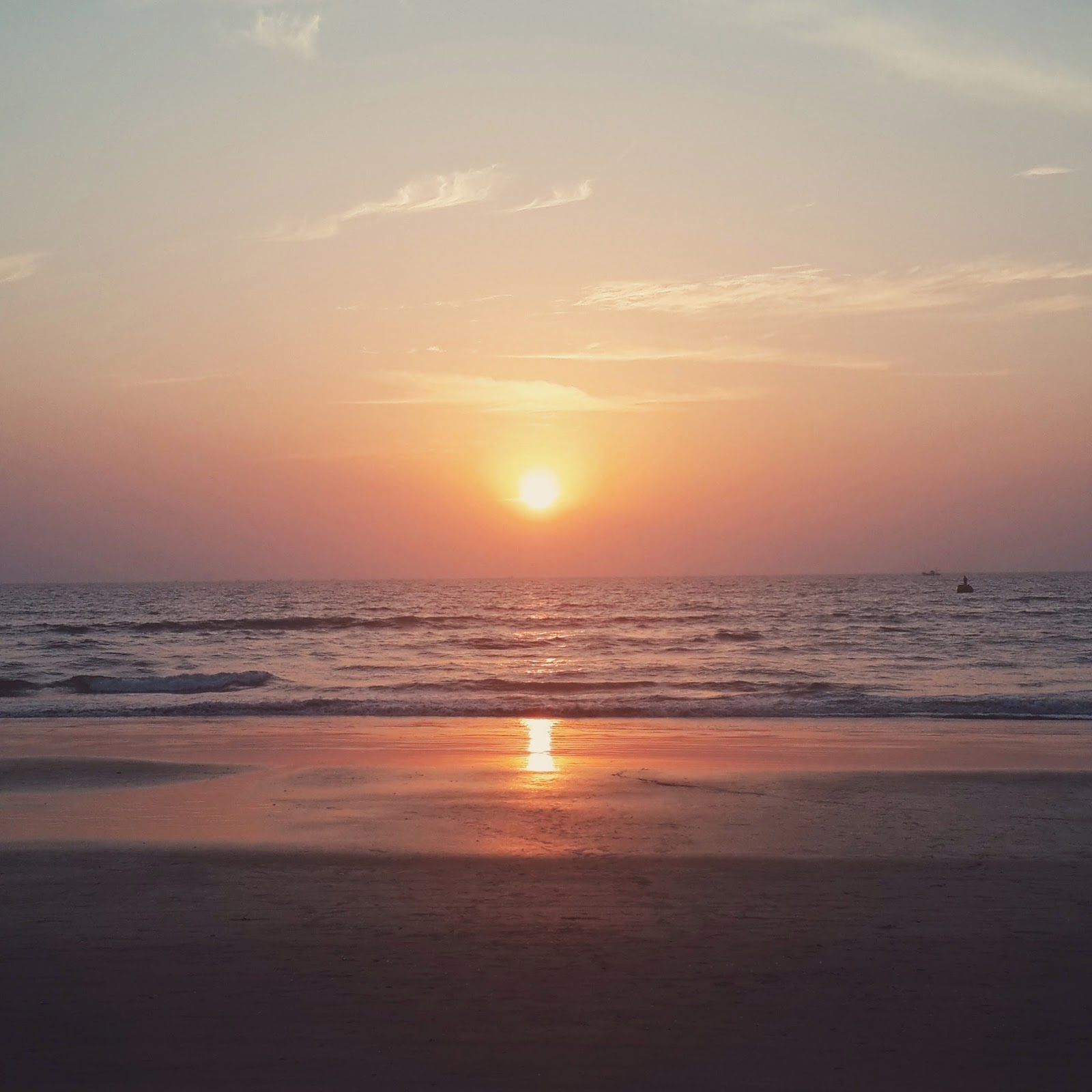 water, shore, sunset, sunrise, color, orange, purple, blue, landscape, sand, waves, photography, liquid