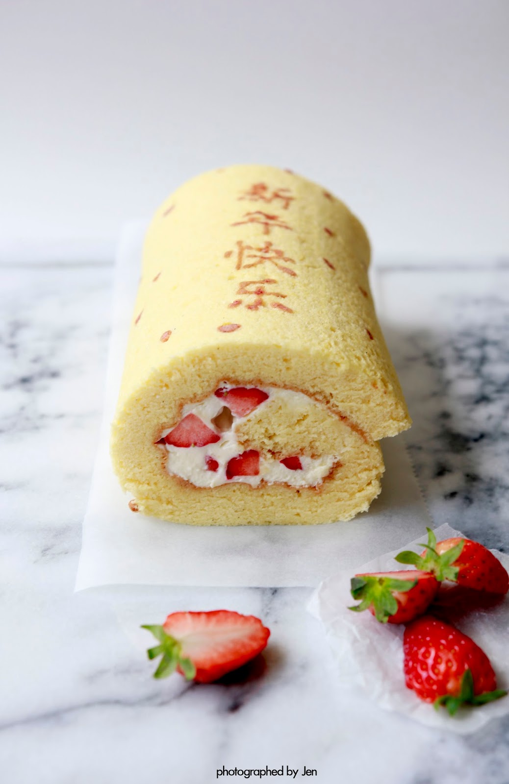 In Cookie Haven Vanilla, Strawberry and Cream Swiss Roll