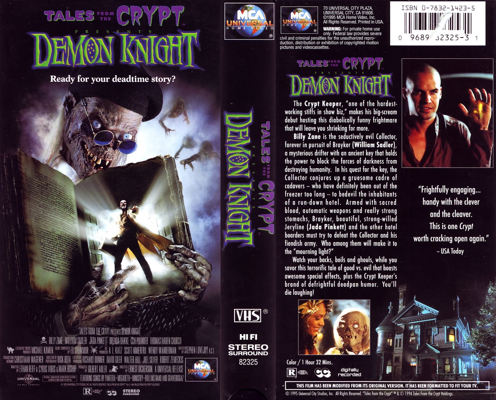 Vhs Cover Scans Tales From The Crypt Presents Demon Knight 1995