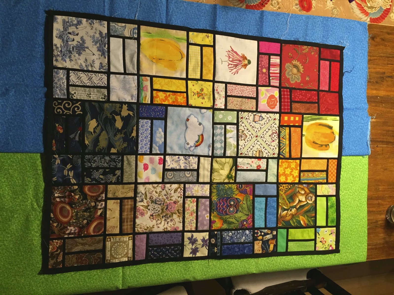 Quilts Craft My first Stained Glass Quilt