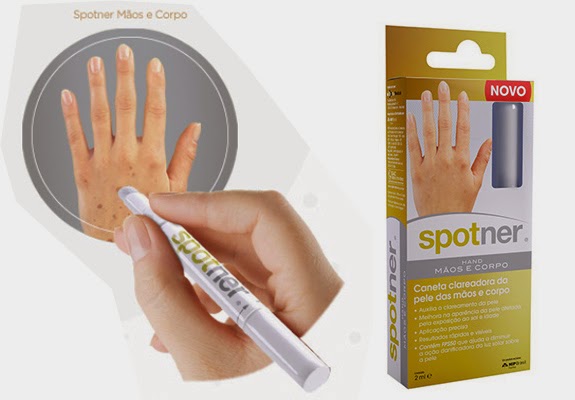 Caneta Spotner para clarear manchas nas mãos caneta Spotner para clarear manchas nas mãos