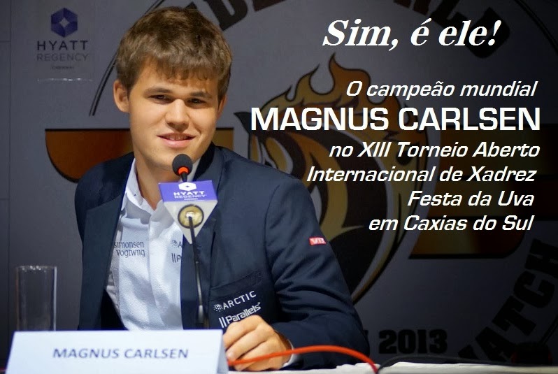 Magnus Carlsen vs Rafael Leitão - Festival da uva de 2014 