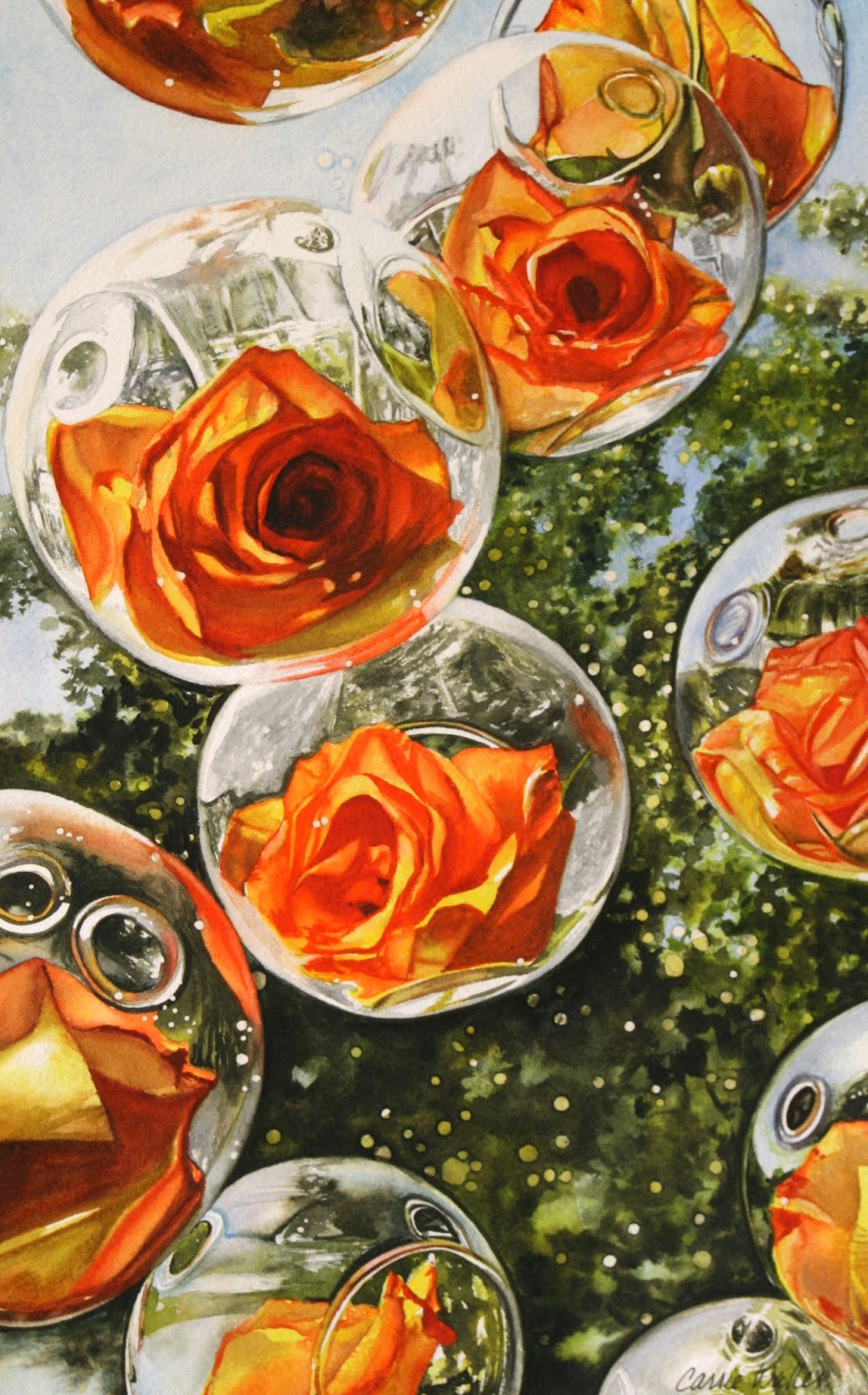 Carrie's Creations Roses in glass means what??????
