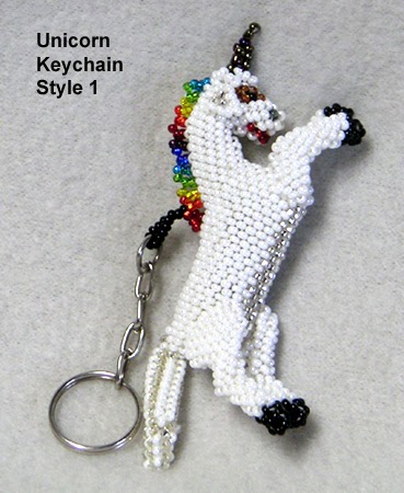 Various Bead Animal Keychains Bead Pet Pony Bead Keychain Plastic