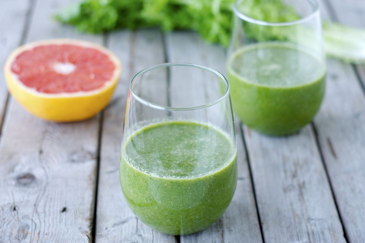 Chicory & Grapefruit Green Smoothie Craving Greens