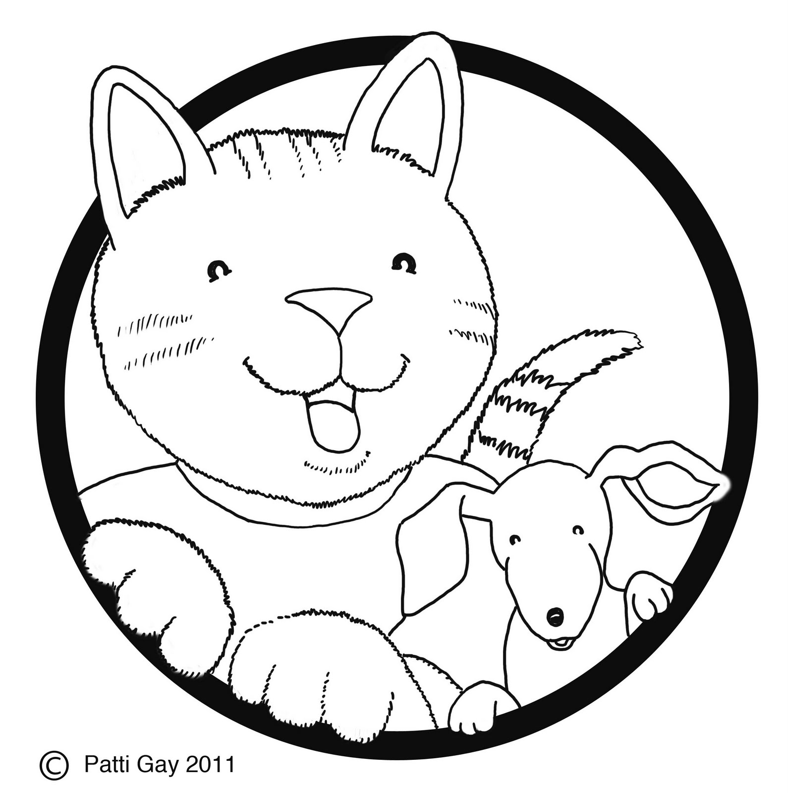 Amanda and Max Friends: Coloring Page