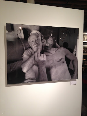 Norman Reedus photography exhibition in Los Angeles. Hershel, Actor Scott Wilson.