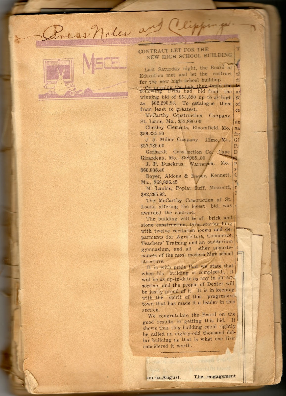 The Point Is...I Another Page in Bres Baker's Dexter Missouri