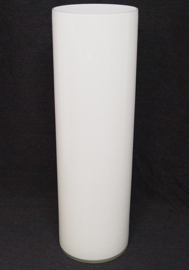 White Glass Vases