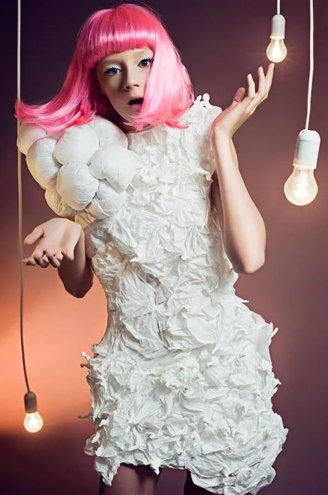 Paper fashion dresses | Futuristic style - Paulina Daniluk
