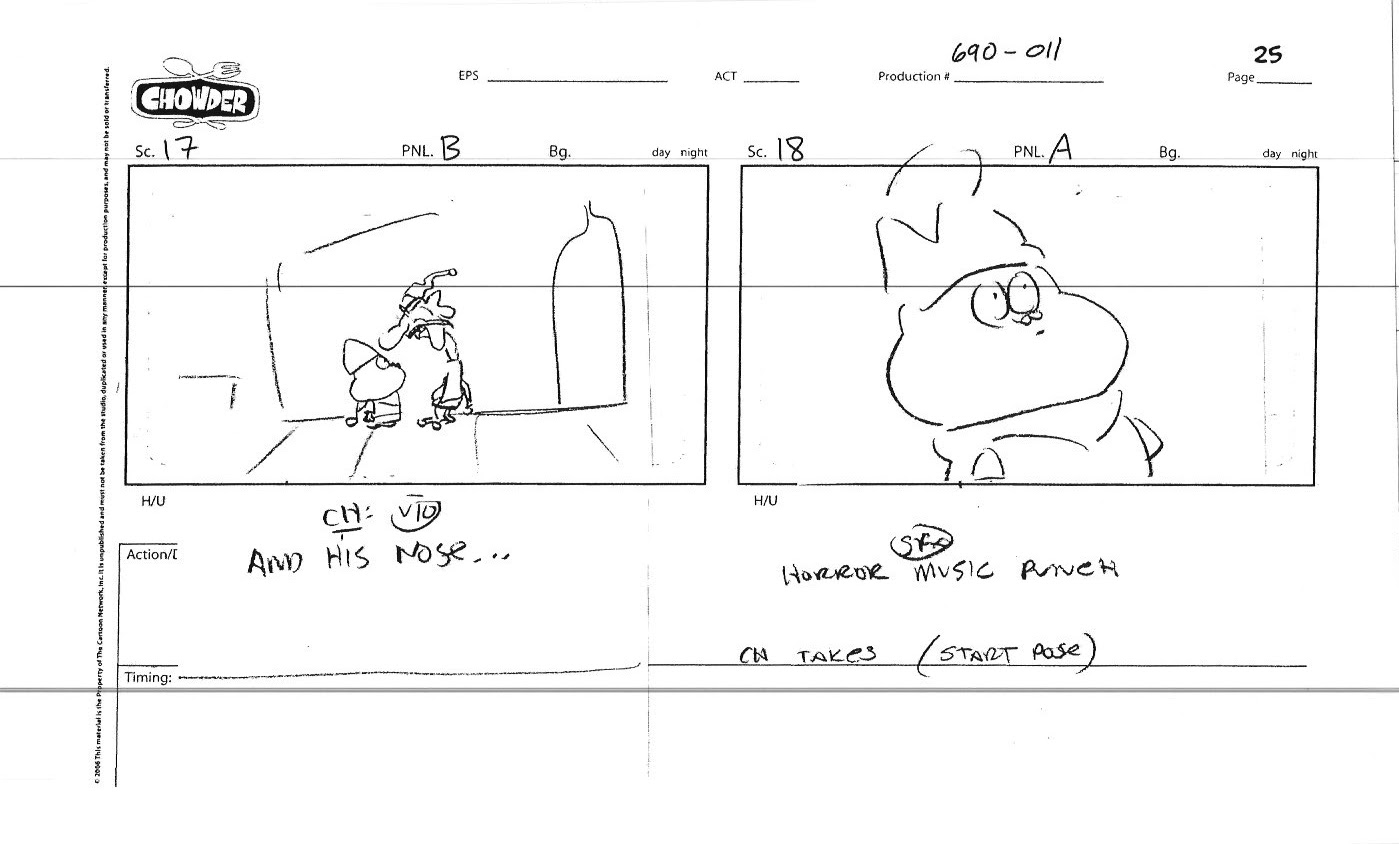 BRETT VARON CHOWDER STORYBOARD "Old Man Thyme" I wrote and