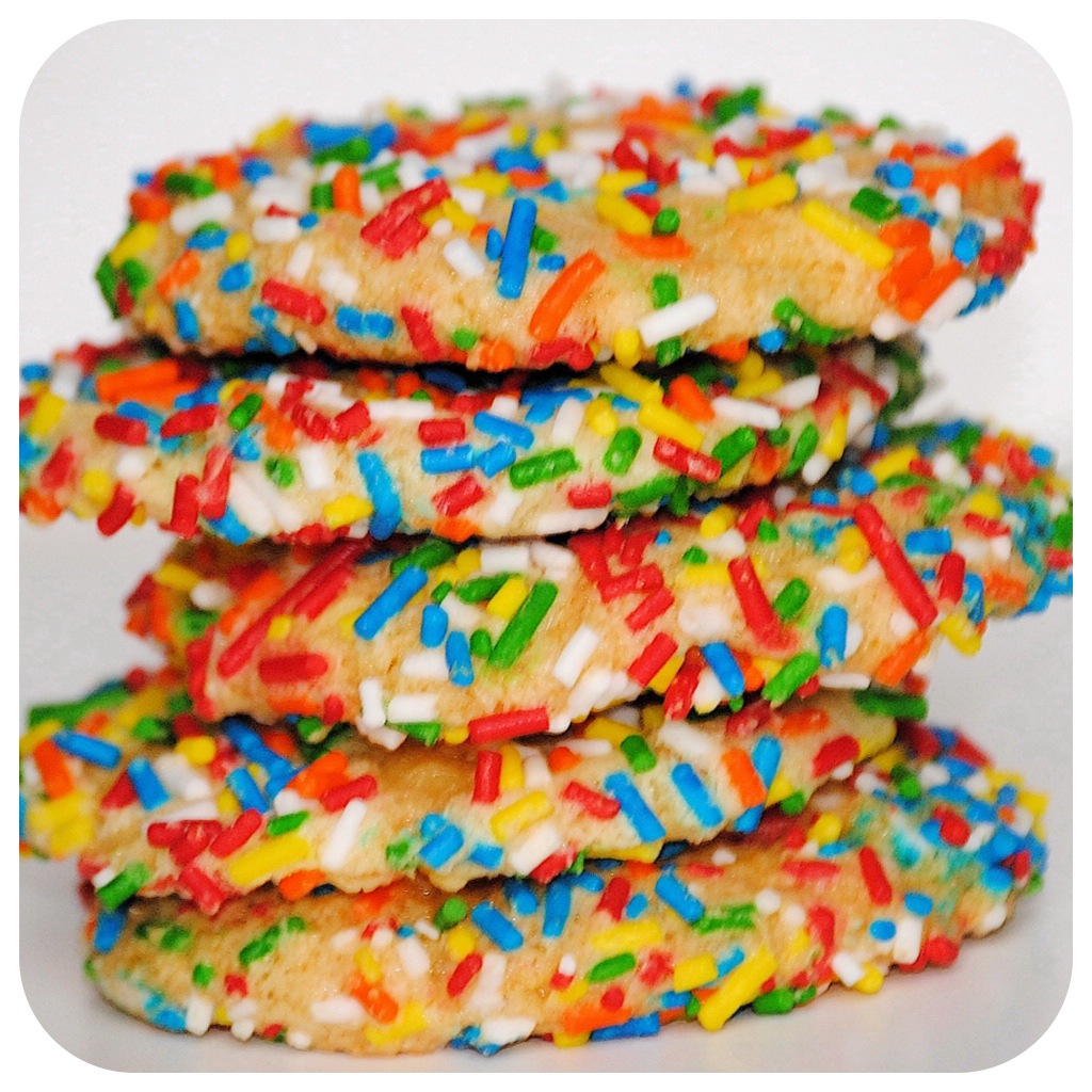 rainbow sprinkle cookies recipe