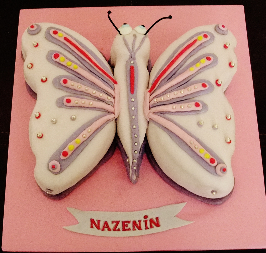 İpek Butik Pasta ,Çikolata ve Kurabiye kelebek pasta