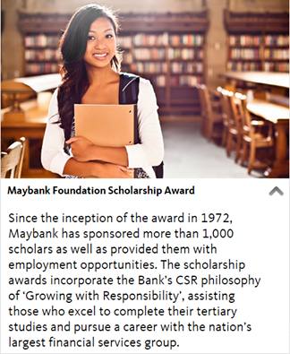 Maybank Foundation Scholarship Award