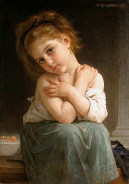 William Bouguereau "CHILLY GIRL" óleo sobre tela, 1879