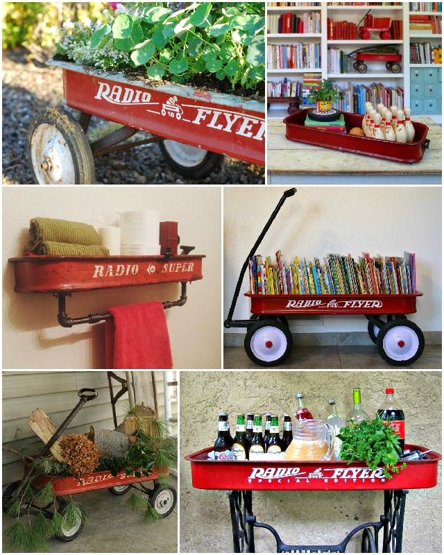 new uses for old red wagons