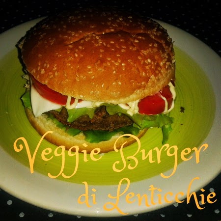 Veggie burger di lenticchie