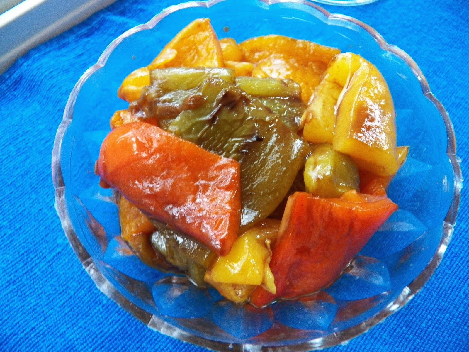 Roasted Peppers with Balsamic Vinegar Sid's Sea Palm Cooking
