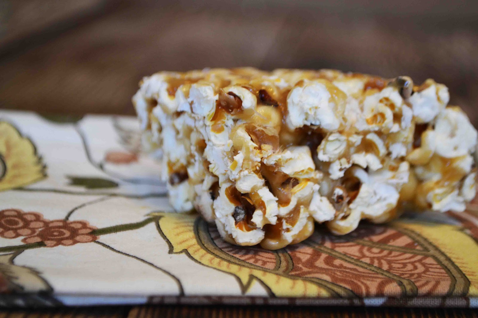 Salted Caramel Popcorn Bars Baked New England