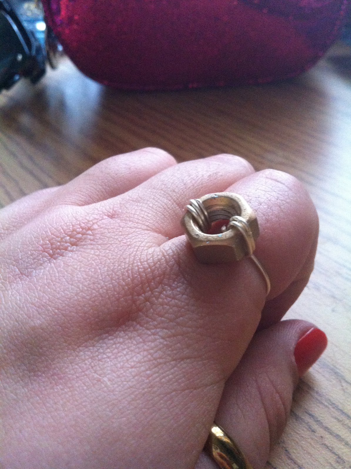 What to DoItYourself DIY Hex Nut Ring