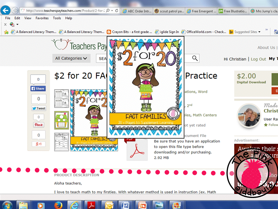 http://www.teacherspayteachers.com/Product/2-for-20-FACT-FAMILIES-Math-Practice-1562054