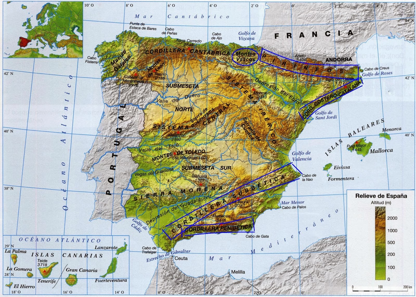 NATURALES: Geografia de España