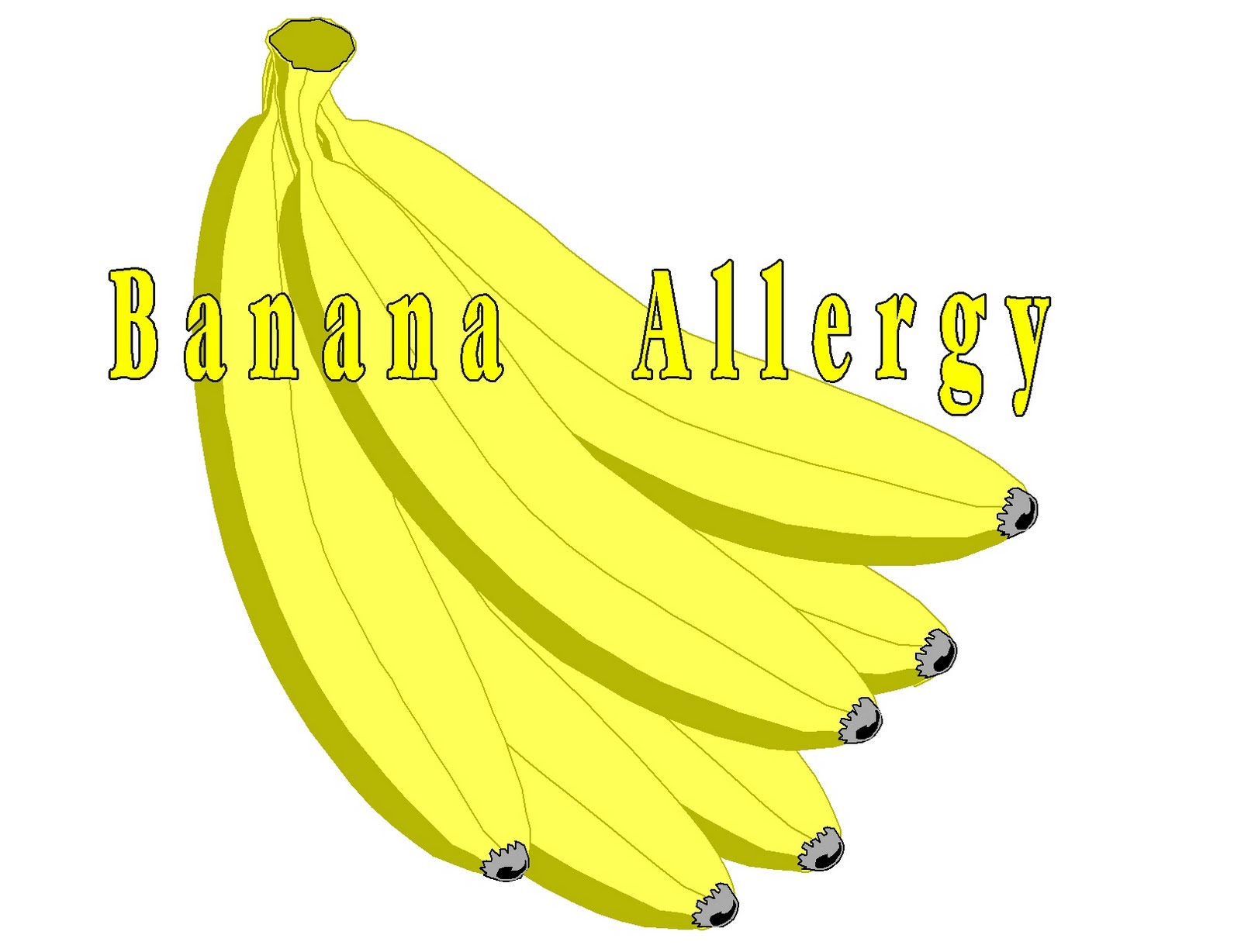 Free Posters and Signs Banana Allergy