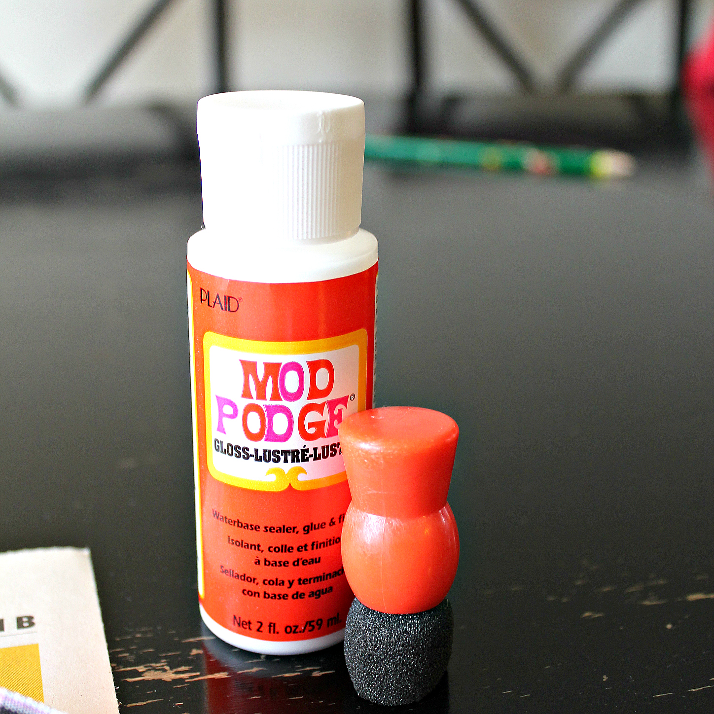 Freshly Completed Mod Podge Photo Transfer Canvas + free printable